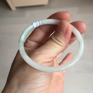 52 mm 認定タイプ A 100%天然グリーン/ホワイトスクエアジェダイト翡翠