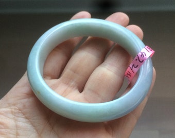 50.9mm 100/% natural certified sunny greenpurple jadeite jade bangle B28-2539
