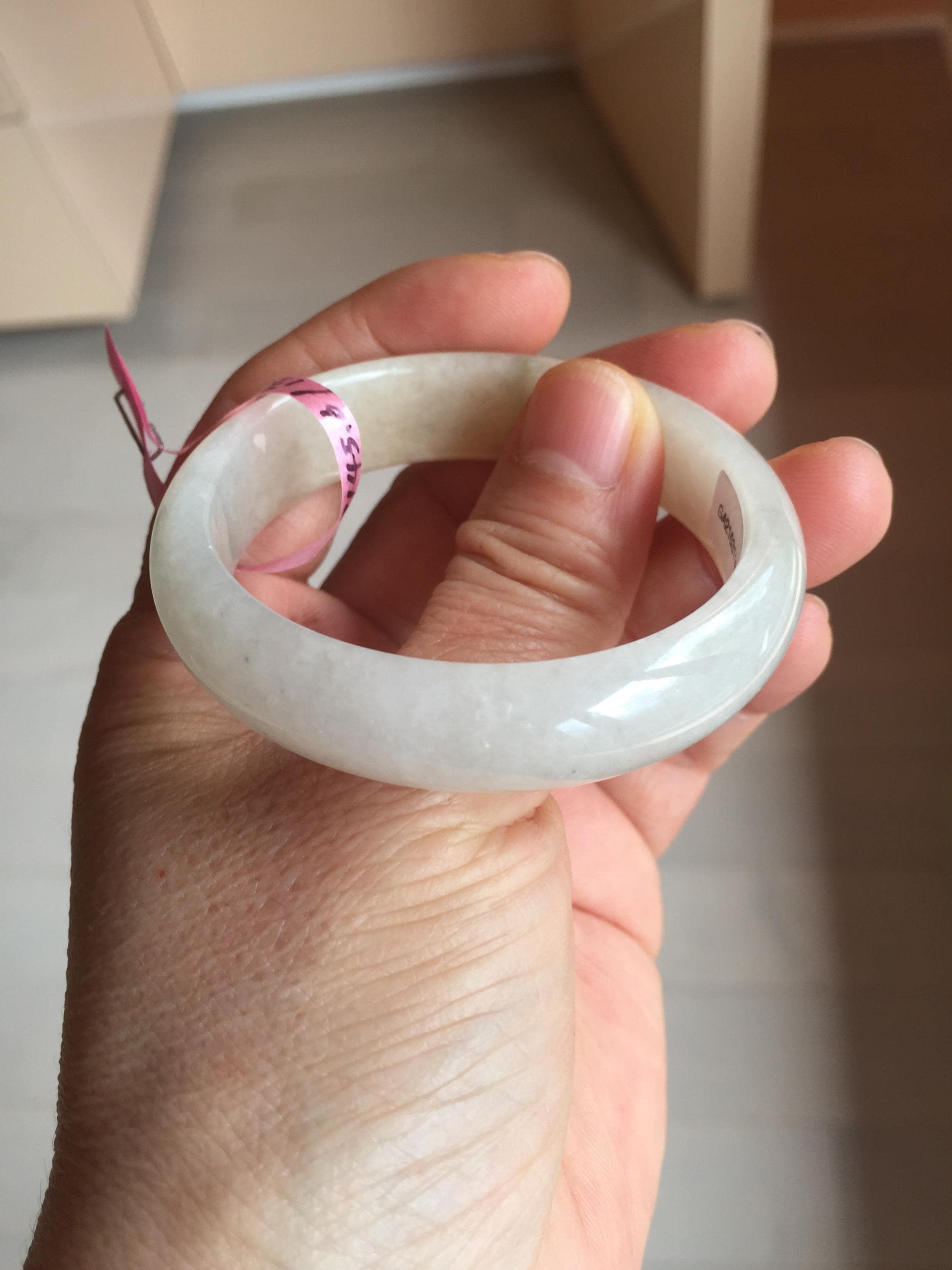 47 mm 認定 100% 天然 タイプ A 氷のような水のようなライトグリーン