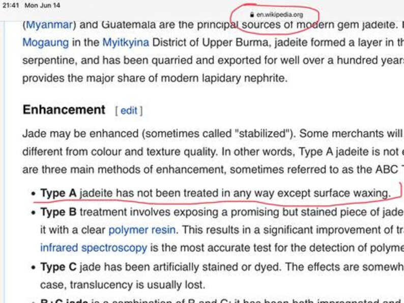 Jadeite Fluorescence Under 356nm UV Light and Jade Waxing. Etsy