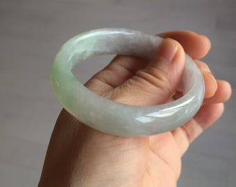 51.5 mm 認定 100% 天然タイプ A ライトパープル サニーグリーン