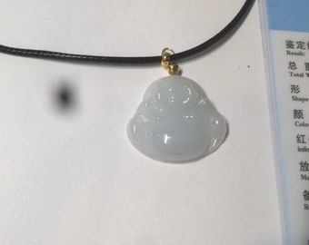 天然翡翠 根付 掛物 H6–17 PAIR OF LAVENDER JADEITE, EMERALD