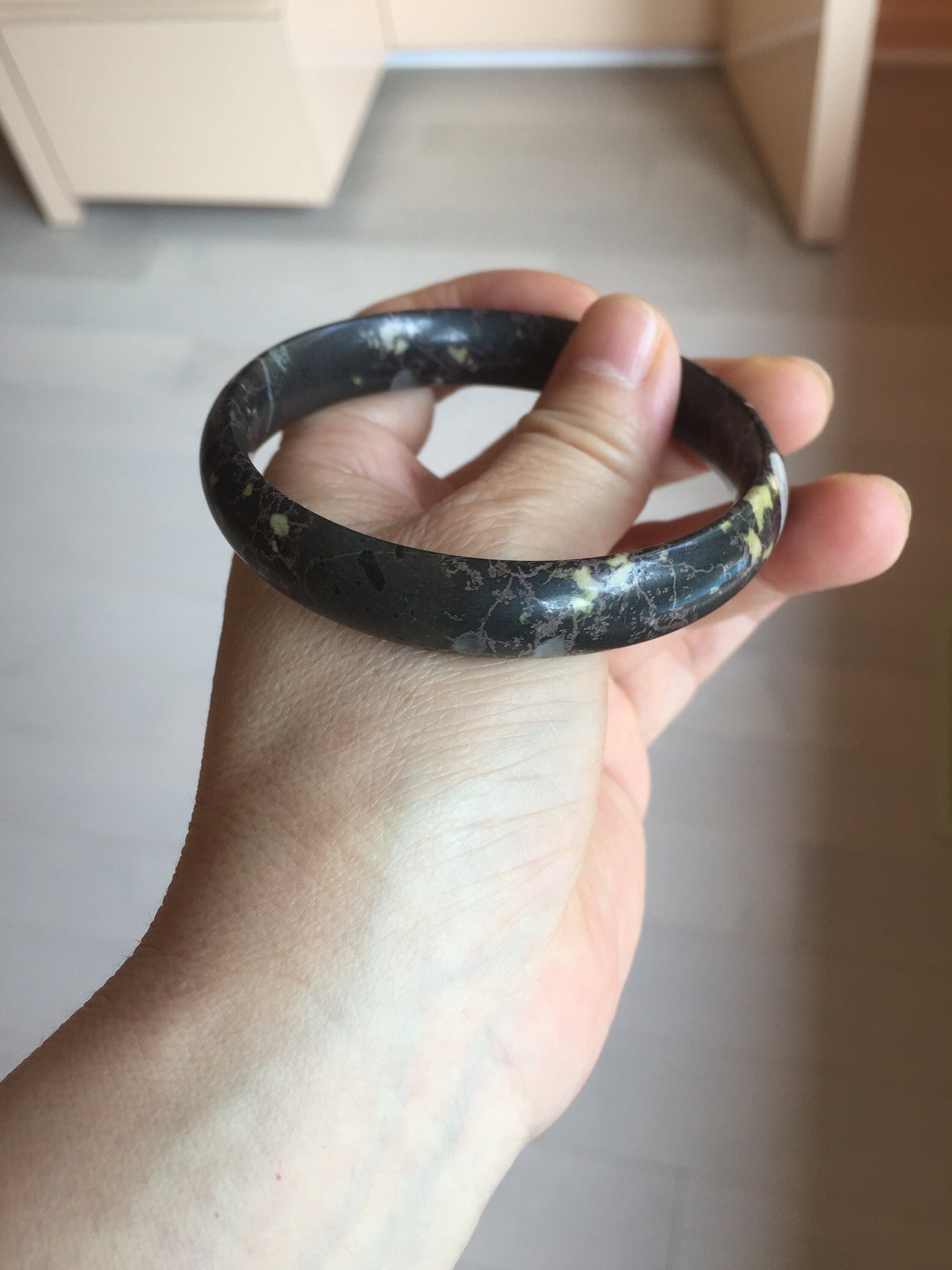 天然石 和田玉白玉 高級天然石 翡翠 高級羊脂玉 バングル
