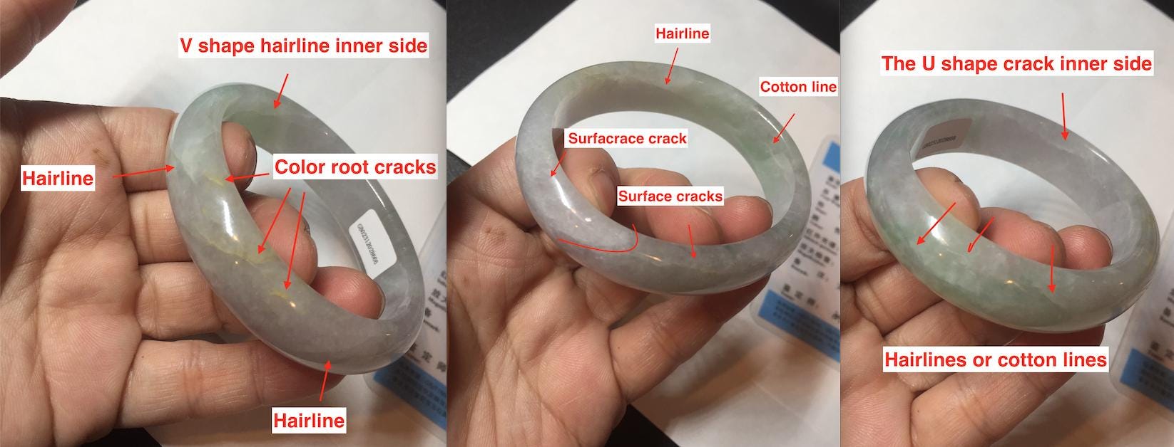 51.5 mm 認定 100% 天然タイプ A ライトパープル サニーグリーン