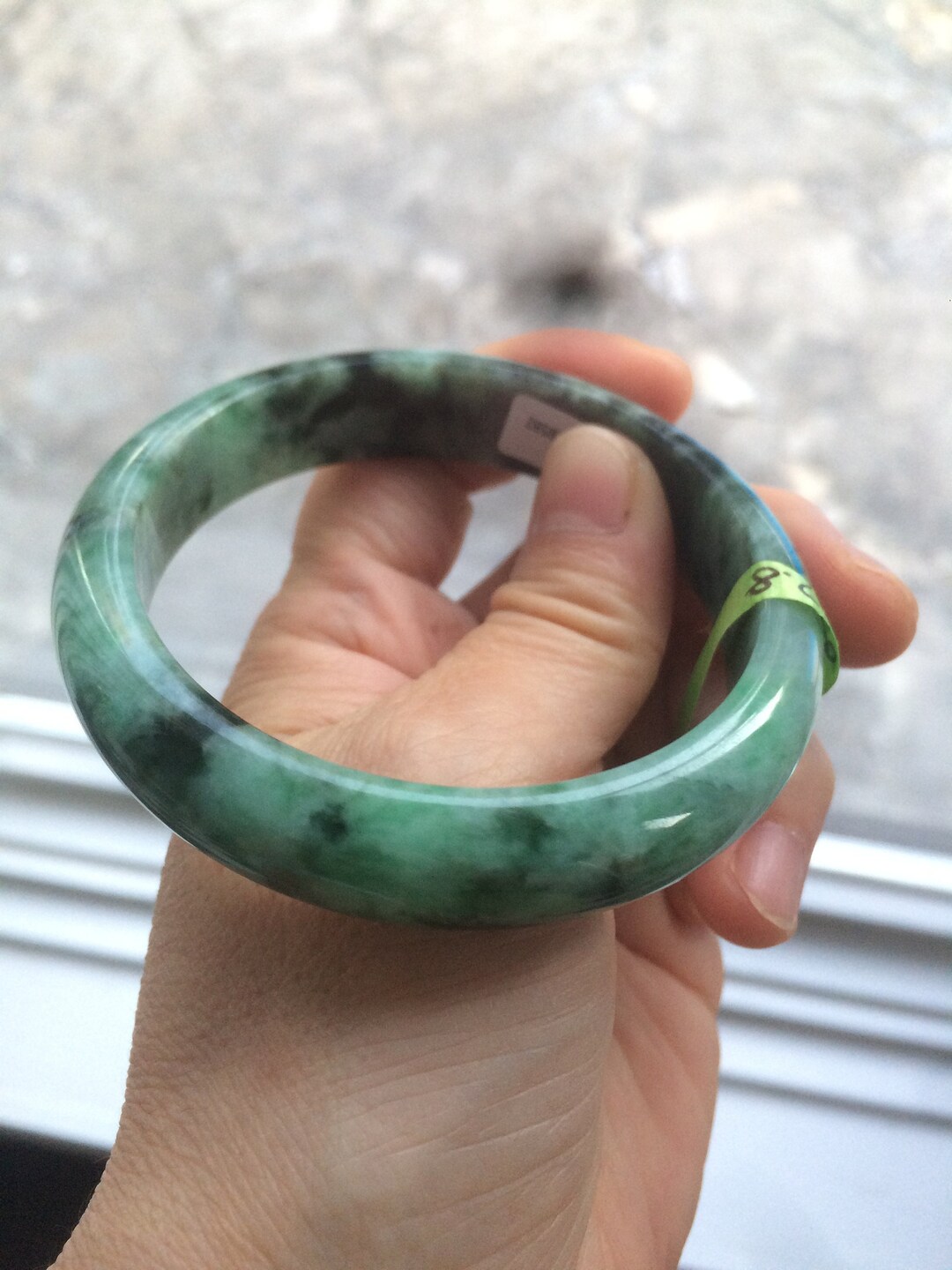 57.7mm Certified Type A 100% Natural Green Jadeite Jade 57.7mm Certified Type A 100% Natural Green Jadeite Jade