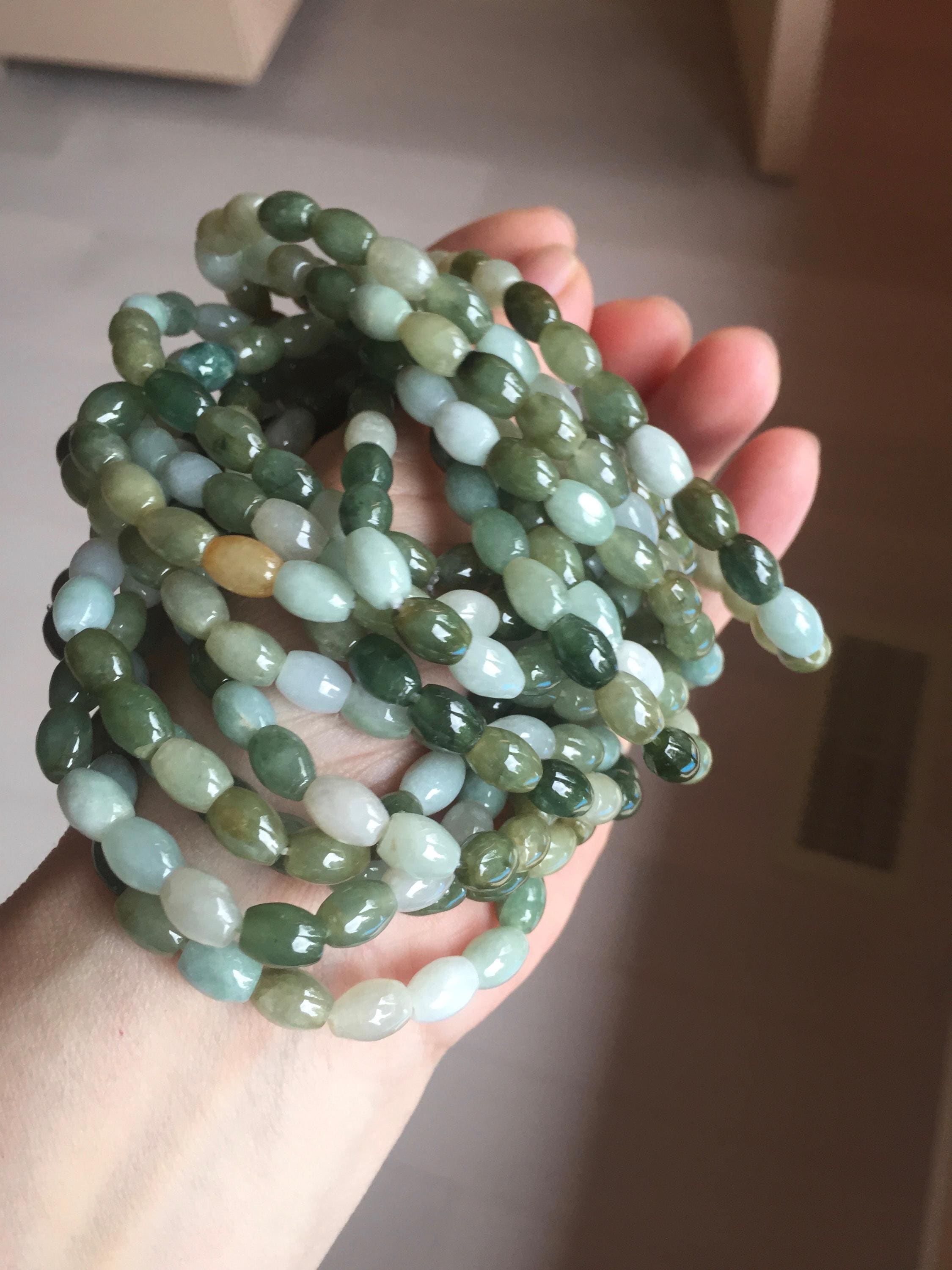 Pendentif En Jade Vert Clair LuLuTong - Pierre Naturelle Sculptée - Forme Ronde - Neuf Sans Emballage