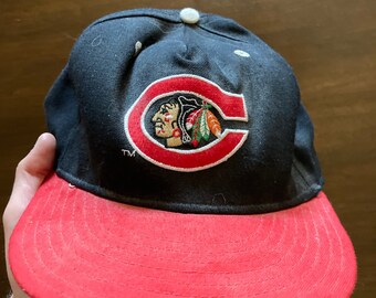 vintage blackhawks hat