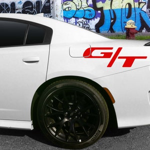 Dodge Charger 2015-2023  &quot;G/T Solid Quarter Panel Decal Kit&quot; Cost Includes Driver & Passenger Sides.