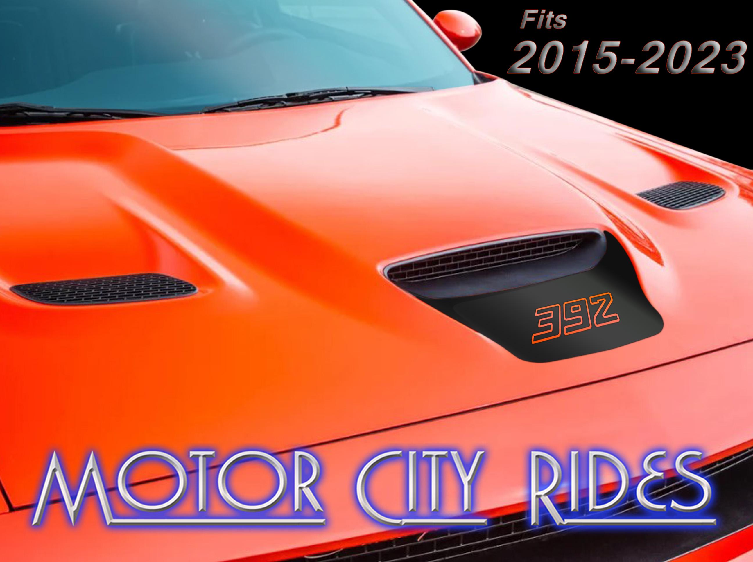 Red Headlight Trim Bezels – 4pcs – Fits Dodge Challenger 2015-2023 (ABS, Self-Adhesive)