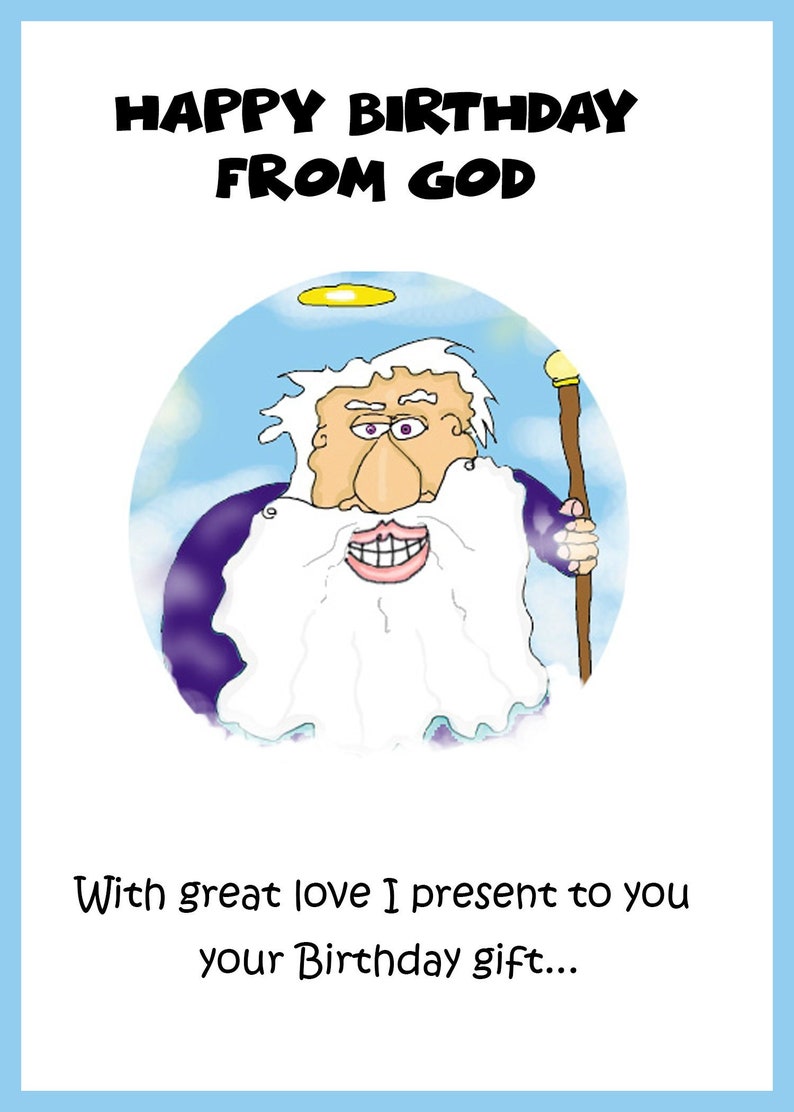 Religious Birthday Card Catholic Funny  Etsy