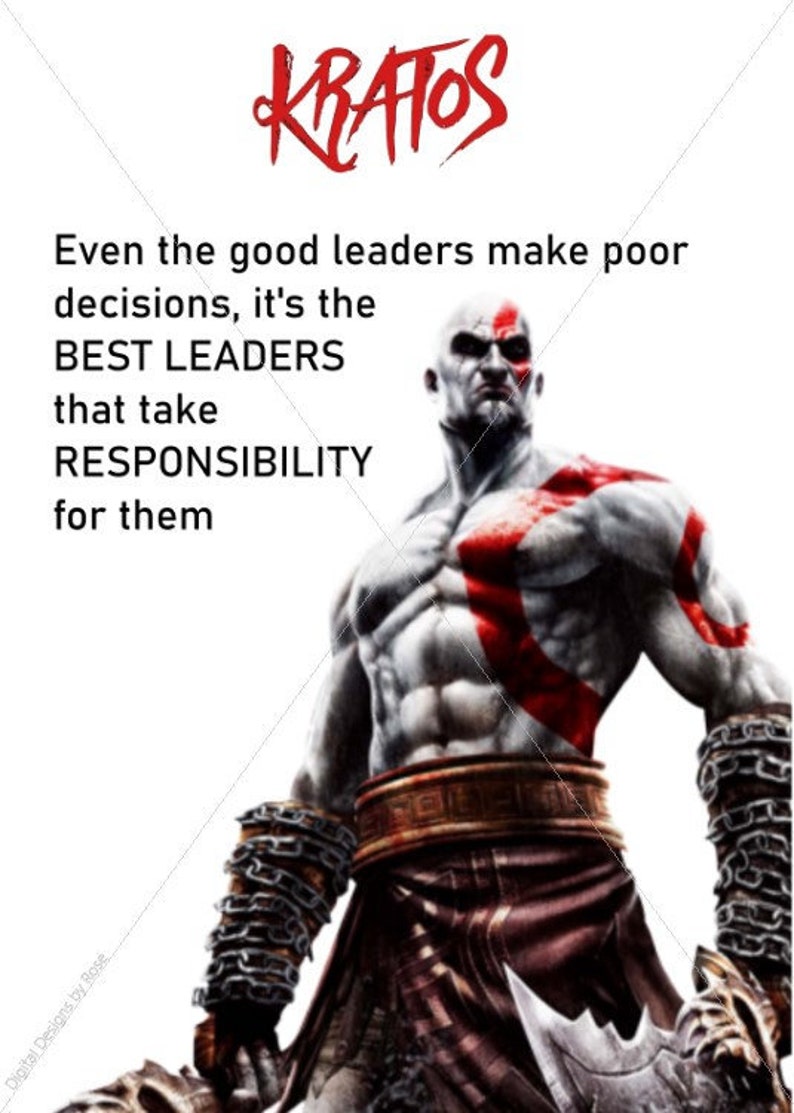 Even the good leaders make SVG Leader quote EPS Kratos | Etsy