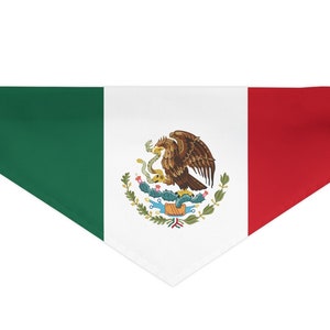 Mexico Flag SVG, Flag of Mexico, Gifts For Mexican Dog Owners, Gifts For Mexican People, Custom Dog Bandanas