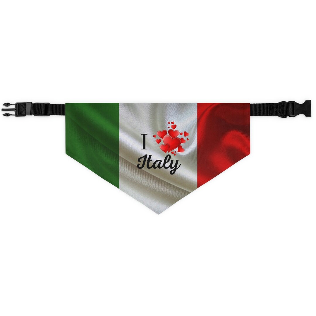 Italy Flag Dog Bandana Italian Flag Bandanas Flag of Italy Etsy