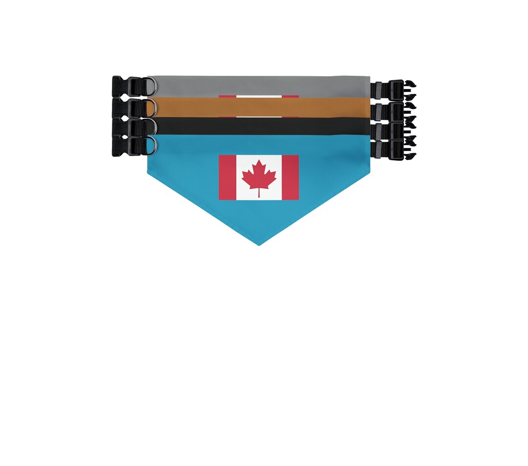 Canada Flag Over the Collar Dog Bandana, Flag of Canada SVG, Canadian