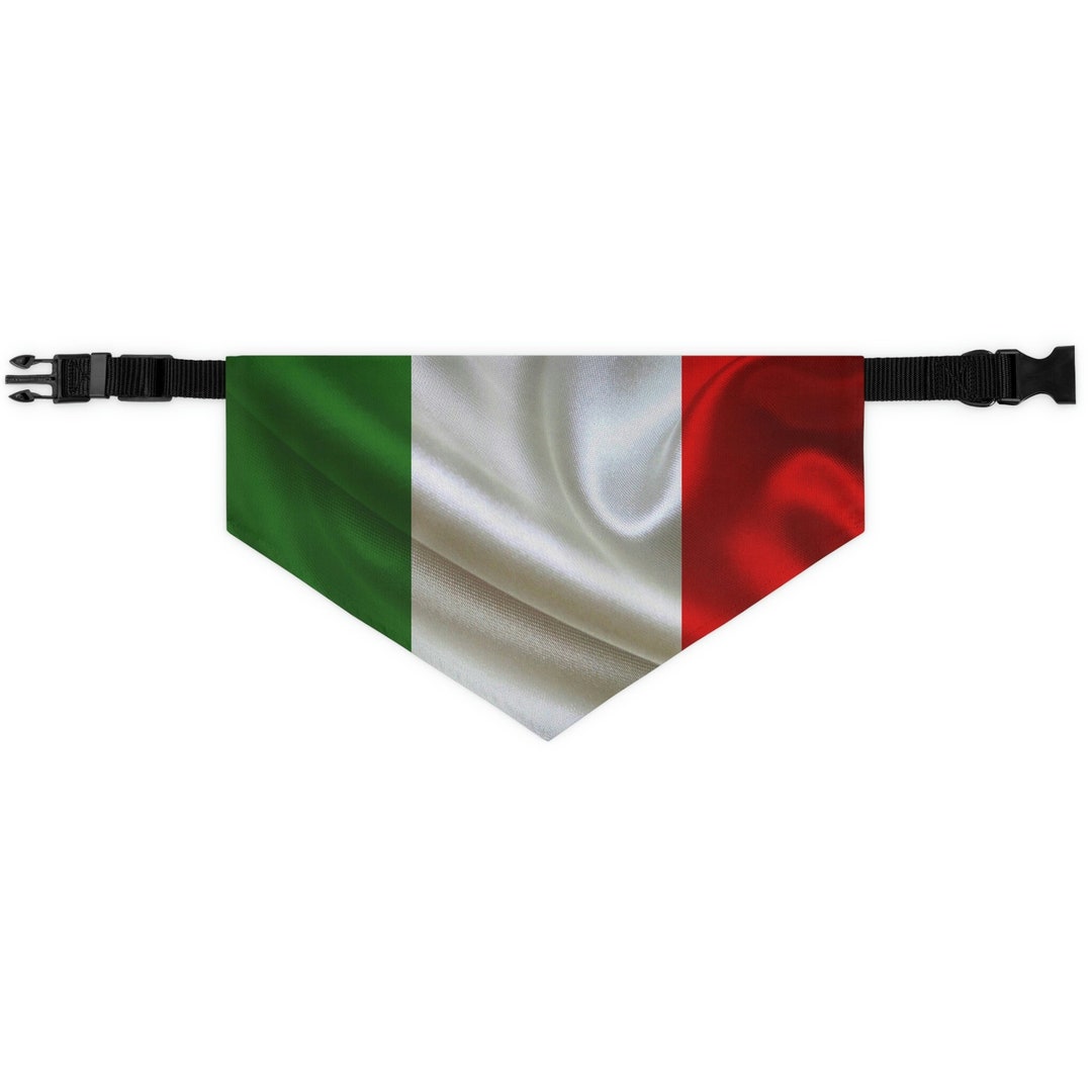 Italy Flag Dog Bandana Italian Flag Bandanas Flag Dog Etsy