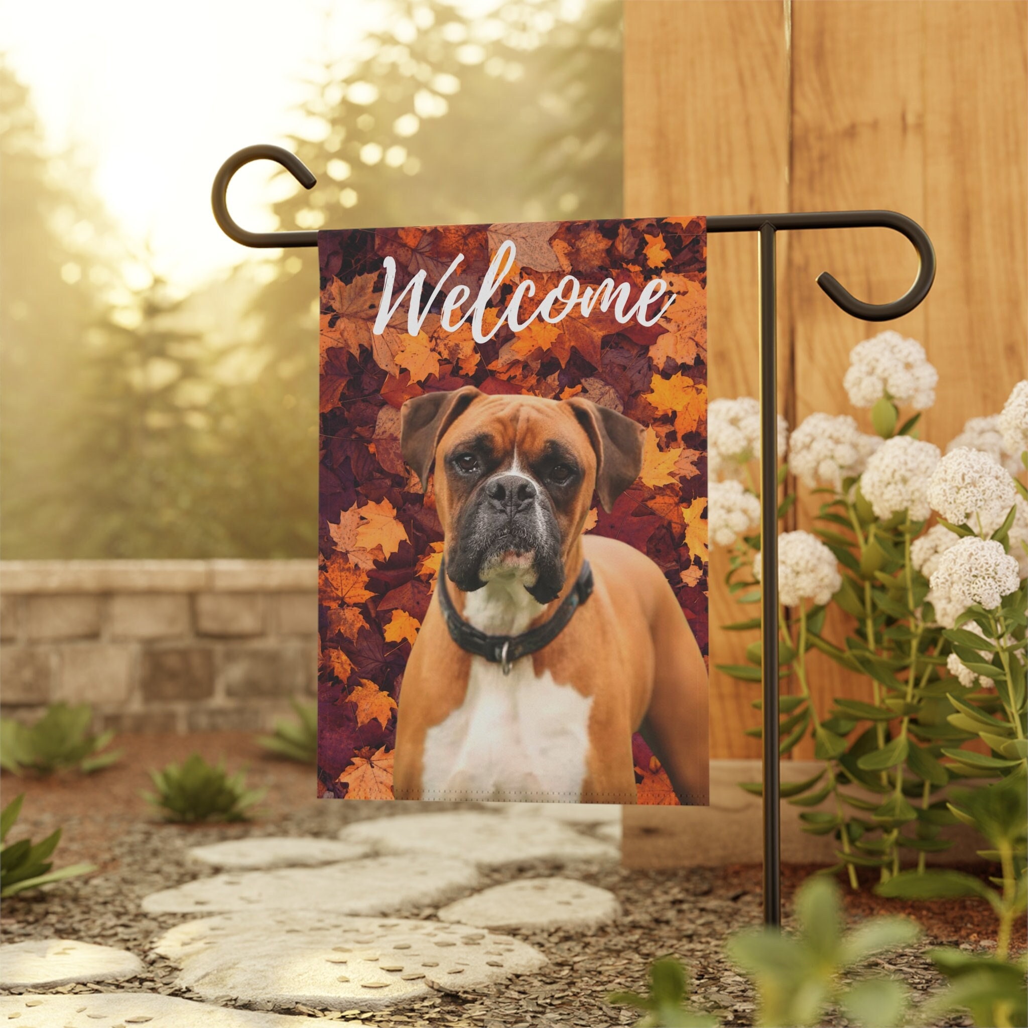 Cavapoo Fall Flag Fall Flags For Outside Cute Sitting Dogs Fall Season Welcome ...