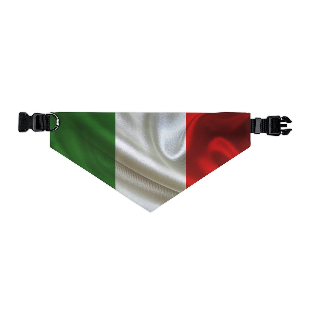 Italian Flag Pet Bandana Italy Flag Bandanas Flag of Italy Etsy