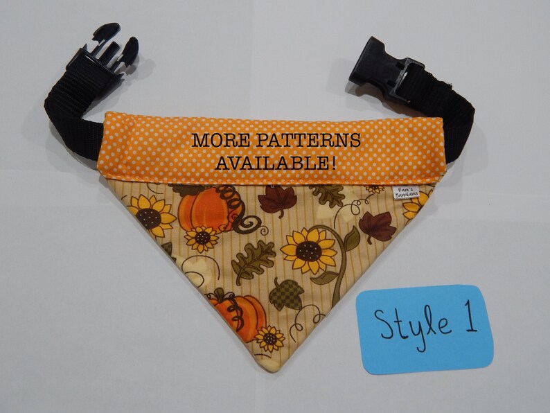 Thanksgiving Over the Collar Dog Bandana