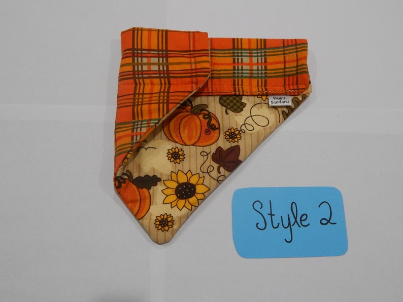 Thanksgiving Over the Collar Dog Bandana