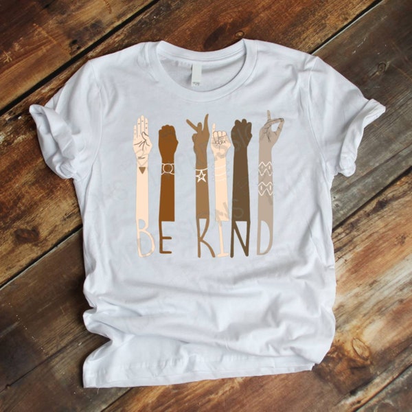 Be Kind Sign Language Sublimation Transfer | Ready to Press | Sublimation Print | ASL