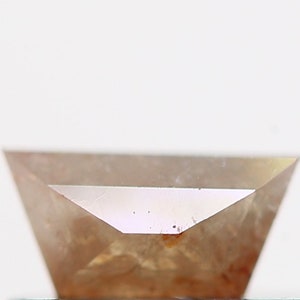0.18 Ct Natural Salt And Pepper Rustic Diamond ! Fancy Tapered Baguettes Orange Diamond ! Natural Loose Diamond ! Natural Rose Cut Diamond