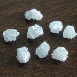 2.45 Carat Lot Sparkling Snow White Rough Diamond, Wholesale Loose Rough Diamond for Jewelry
