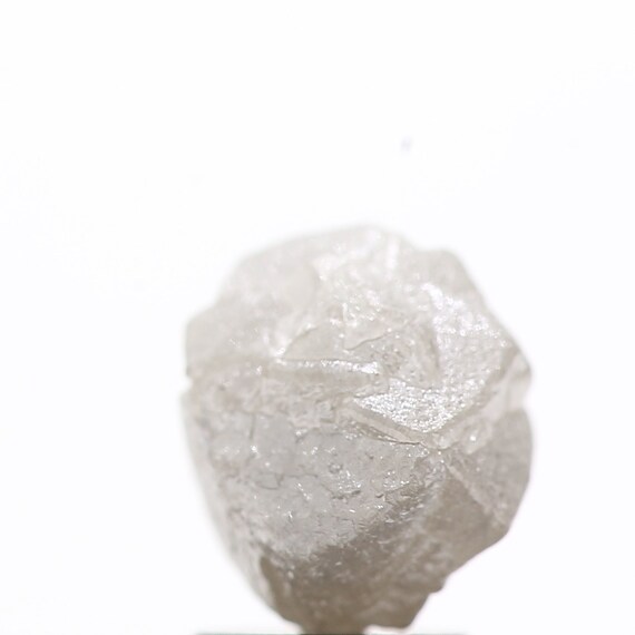 Rough Diamond 3.02 Carat Natural Loose Diamond Natural Silver