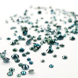 Fancy Blue Loose Diamond Round-cut Enhanced Natural Earth-mined