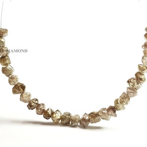 5.36 Ct Natural Brown Rough Diamond Beads: Uncut Loose Diamonds (2.00 - 2.50 MM)