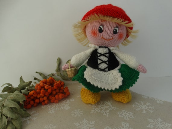 hand knitted rag doll