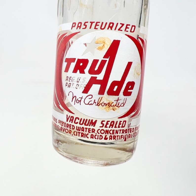 Vintage Tru - Ade ACL Soda Bottle 7oz. 1941 Kansas City, MO. Empty Glass Bottle image 6
