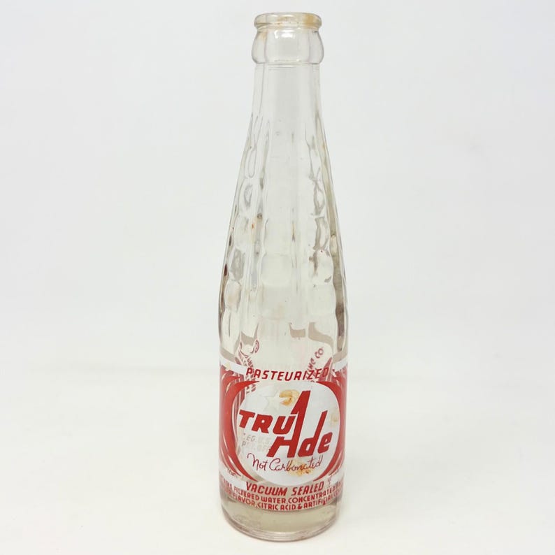 Vintage Tru - Ade ACL Soda Bottle 7oz. 1941 Kansas City, MO. Empty Glass Bottle image 1