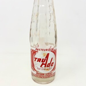 Vintage Tru - Ade ACL Soda Bottle 7oz. 1941 Kansas City, MO. Empty Glass Bottle image 3