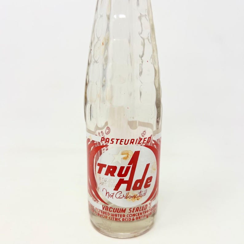 Vintage Tru - Ade ACL Soda Bottle 7oz. 1941 Kansas City, MO. Empty Glass Bottle image 3