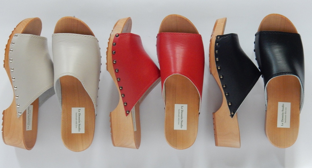 Leather Clogs, Mules Clogs, Women Leather Mules, Sandals Clogs, Swedish