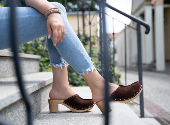 Clog heel shoes hotsell