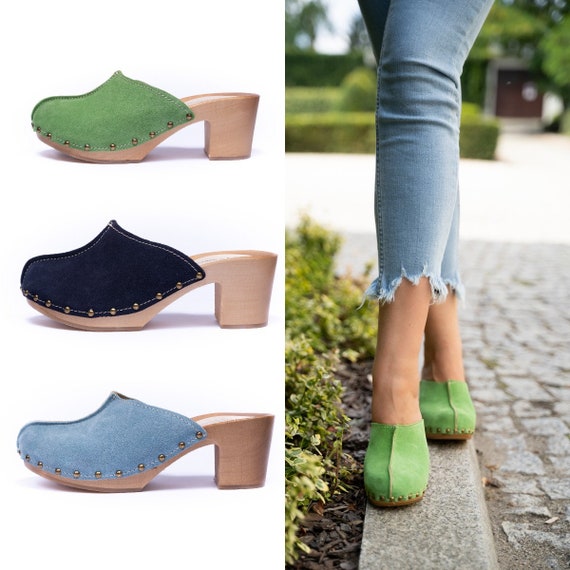 New Swedish Clogs Women Shoes Summer Women Shoes Leather Clogs