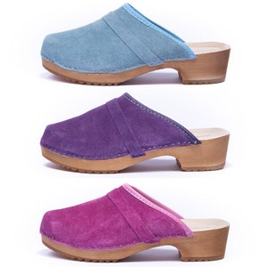Swedish clogs Summer women shoes Camel Clogs  Women Sandals Low Heel Clogs Women Moccasins Women Shoes Leather sandals Handmade shoes women