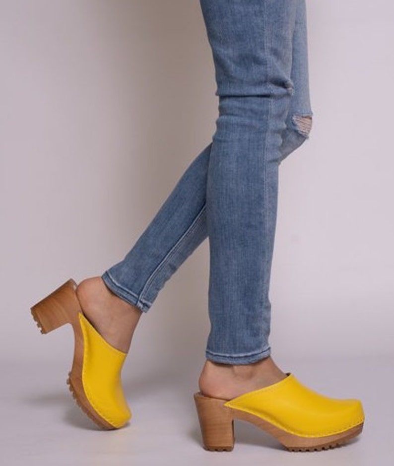 High heel clogs,Women clogs,Leather clogs,Swedish clogs,Clogs women,Leather Shoes,Clogs 8,High heel shoes,Summer women shoes,Clogs mules