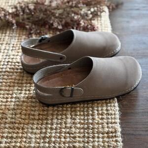 Mila - Wide Toe Box Shoes,Women Barefoot,Anatomical Slip-On,Barefoot Mules,Wide Toe Box Moccasins,Leather Mules,Nubuck Mules,Navona Clogs image 8