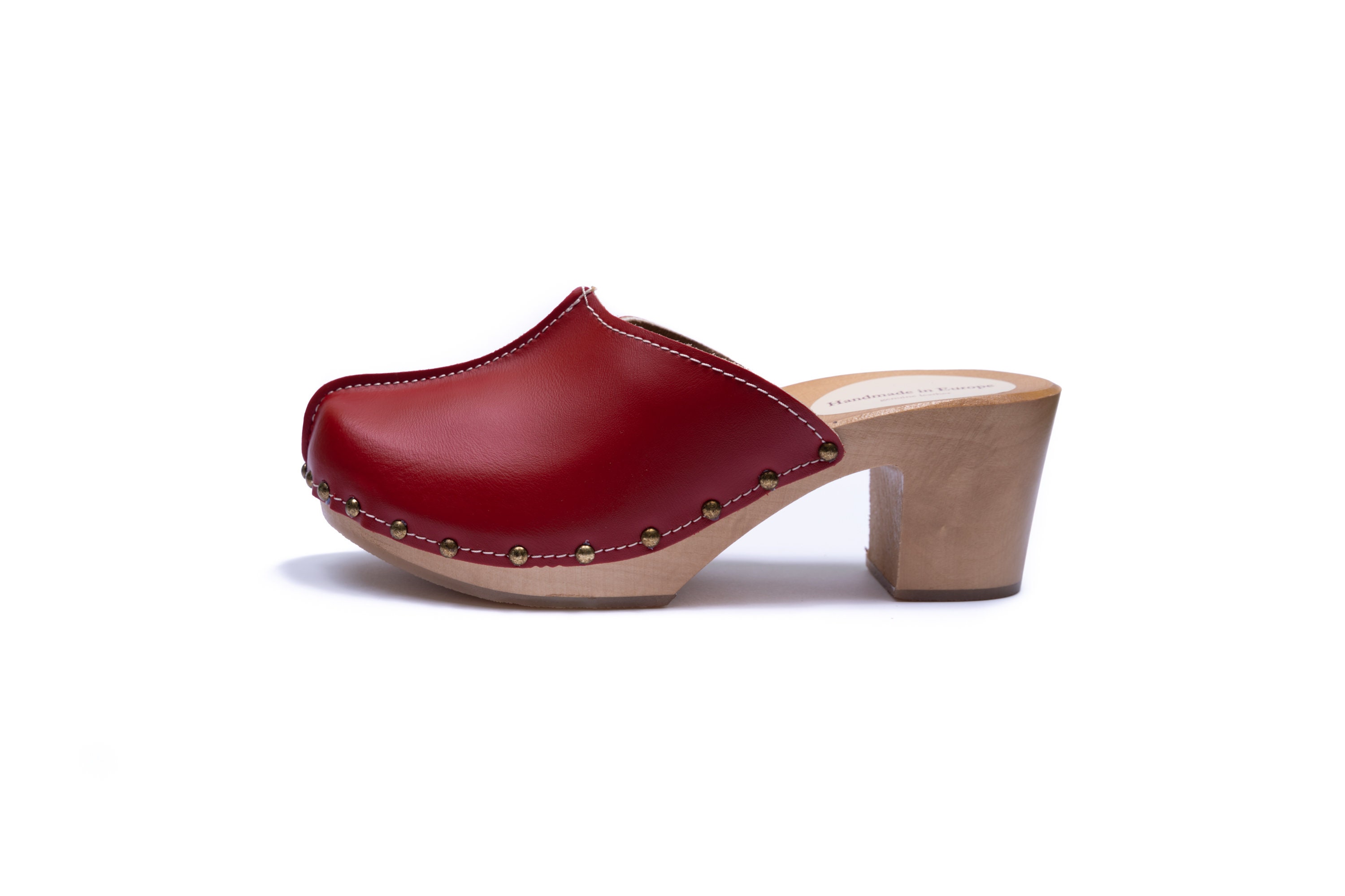 suede clogs with heel