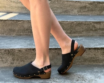 Sandal Clogs,Low Heel Clogs,Women Clogs,Closed Toes Clogs, Handmade Clogs,Mules clogs,Navona Clogs, Zoya
