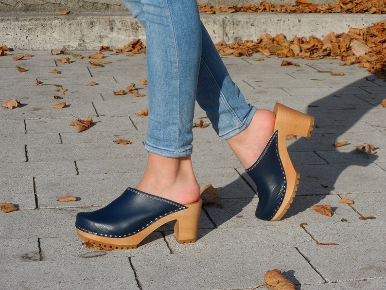 Zweedse klompen Hoge hiel klompen Hiel klompen Vrouwen Etsy Nederland