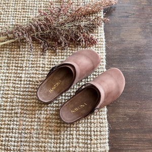 Mila - Wide Toe Box Shoes,Women Barefoot,Anatomical Slip-On,Barefoot Mules,Wide Toe Box Moccasins,Leather Mules,Nubuck Mules,Navona Clogs image 6
