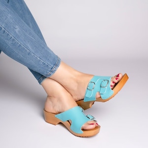 Summer women shoes,Clogs women,Leather clogs,Swedish clogs,Clogs,Women mules, Clogs 8, Leather women shoes, Gift for her,Women clogs 6