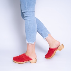 Swedish Clogs Women shoes Summer women shoes Leather Clogs Women Sandals Low Heel Clogs Moccasins Women Shoes Clogs women 7 Women Clogs