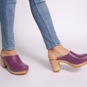 Swedish clogs,High heel clogs,Heel clogs,Women clogs,Leather clogs,Swedish Clogs,Women shoes,Leather mules,Women sandals,Leather shoes