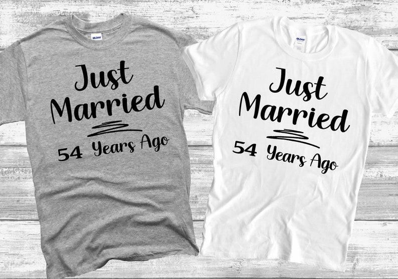  54th Anniversary Gift T Shirt, Top 54th Wedding Anniversary Gift For Parents