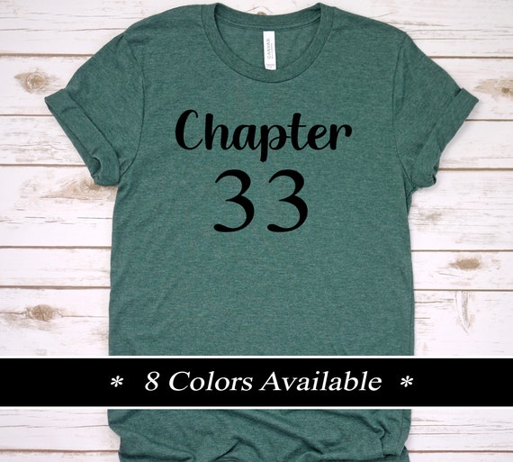 Chapter 33 Age Birthday Shirt 33rd 
