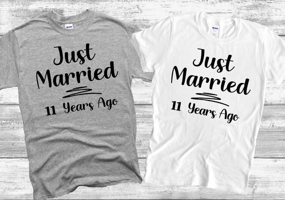 11 Years Anniversary T-Shirt Gift For Her Or Him 11 Years Anniversary T-Shirt Gift For Her Or Him
